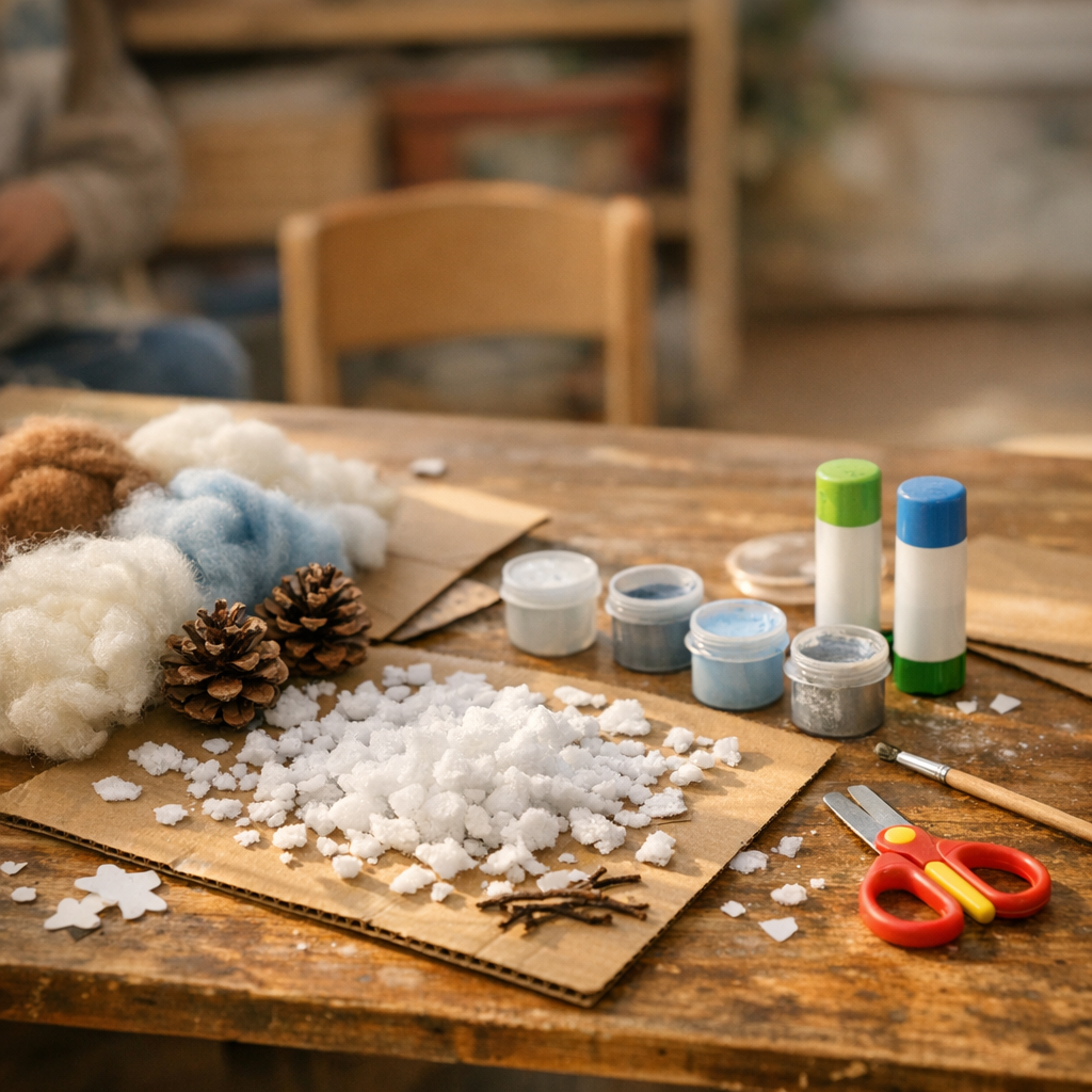 Une Activité manuelle de maternelle en Hiver : 12 idées sensorielles