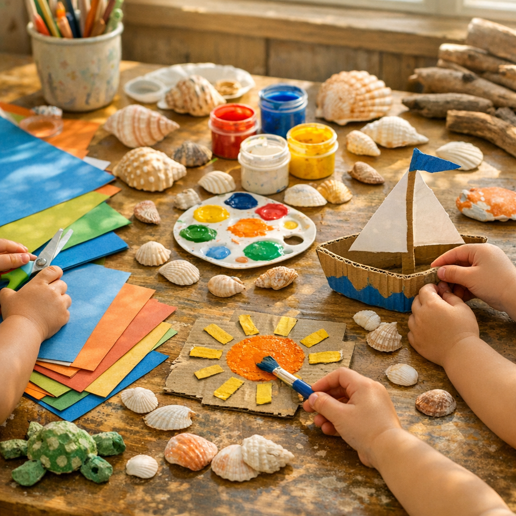 Ces Activités manuelles d’été en maternelle éveillent les enfants