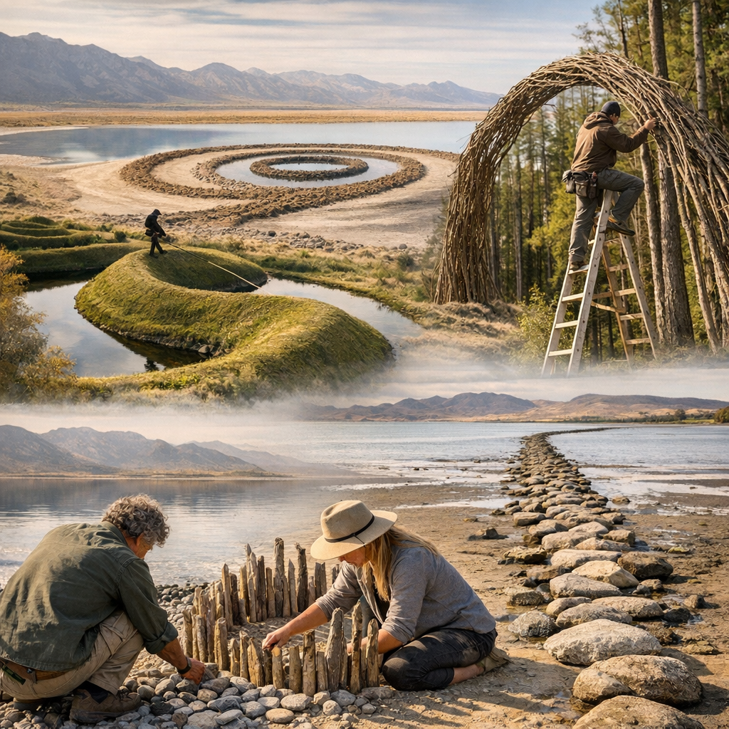 Artistes land art incontournables et œuvres à connaître