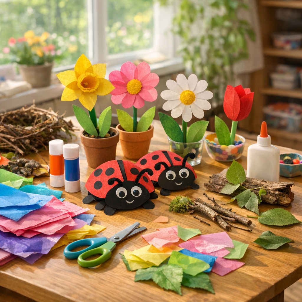 Le Bricolage de Printemps en maternelle : 12 idées faciles