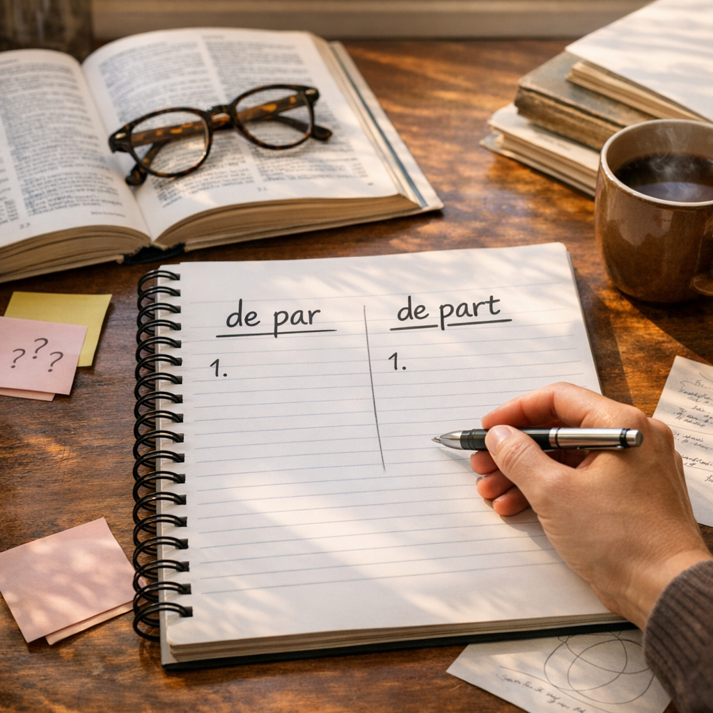 Comment choisir entre de par et de part en 3 étapes