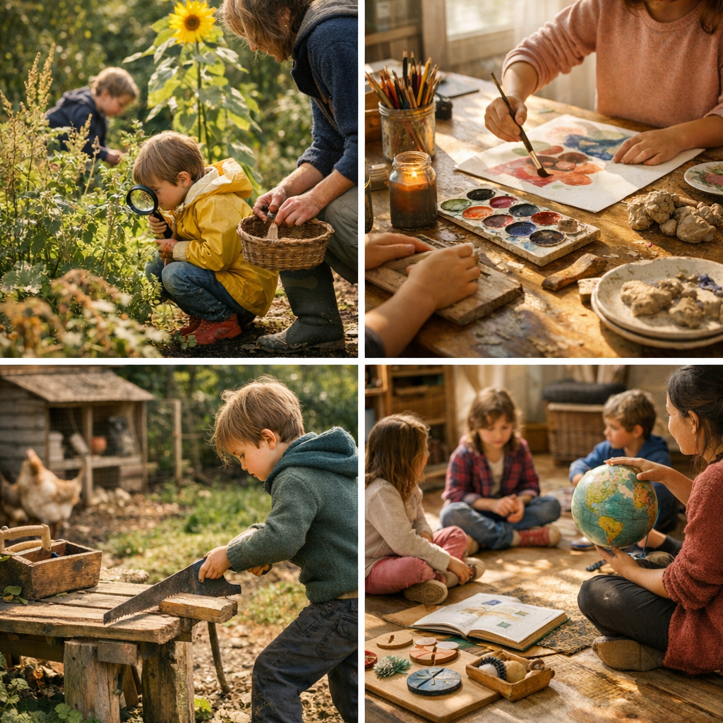 Nos activités au quotidien&nbsp;: nature, arts, autonomie et apprentissages vivants