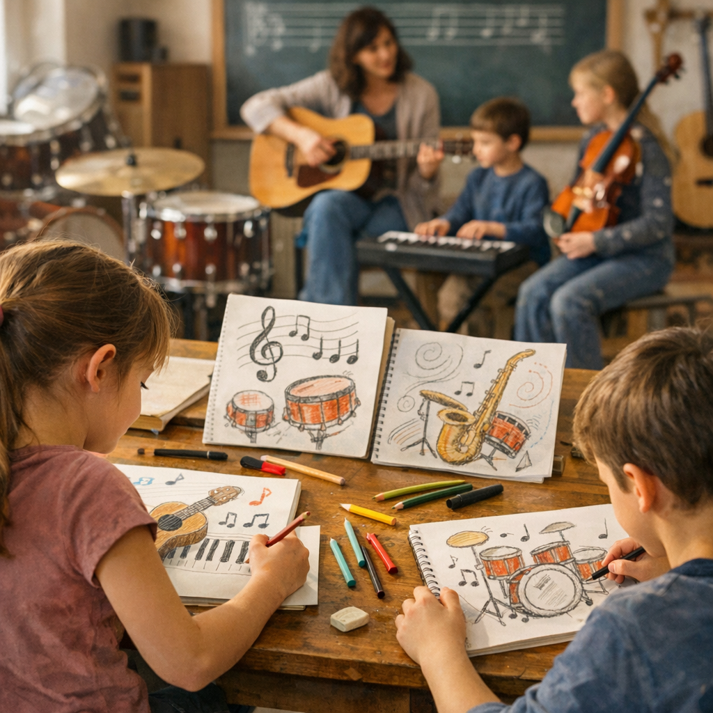 Ce que le dessin apporte vraiment à l’éducation musicale