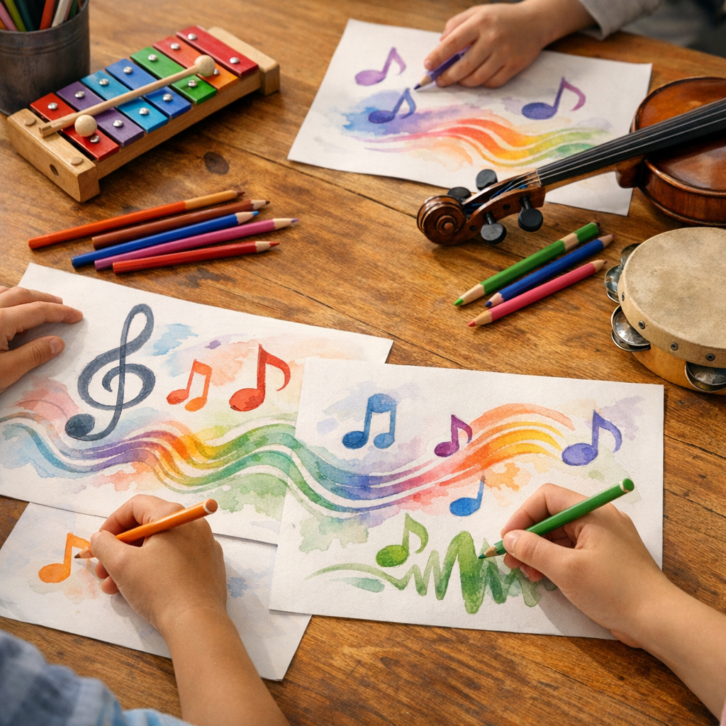 L’Éducation musicale par le dessin se vit en 7 ateliers