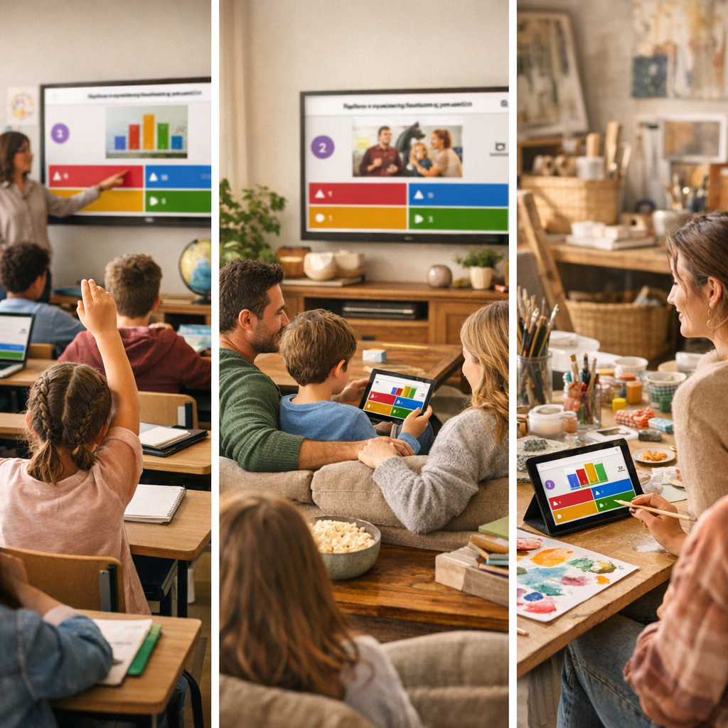 Kahoot pour toutes les occasions&nbsp;: classe, maison et ateliers créatifs