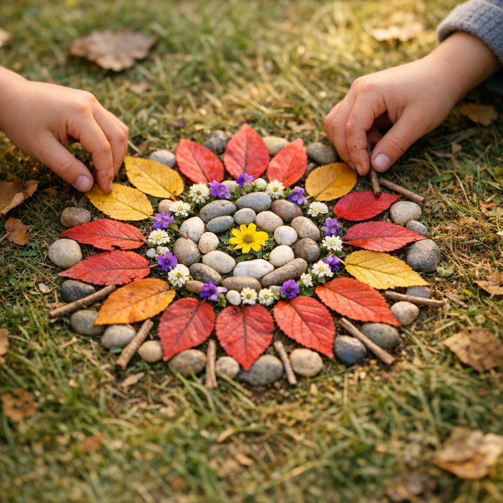 Le Land Art simple offre 15 idées nature pour les enfants
